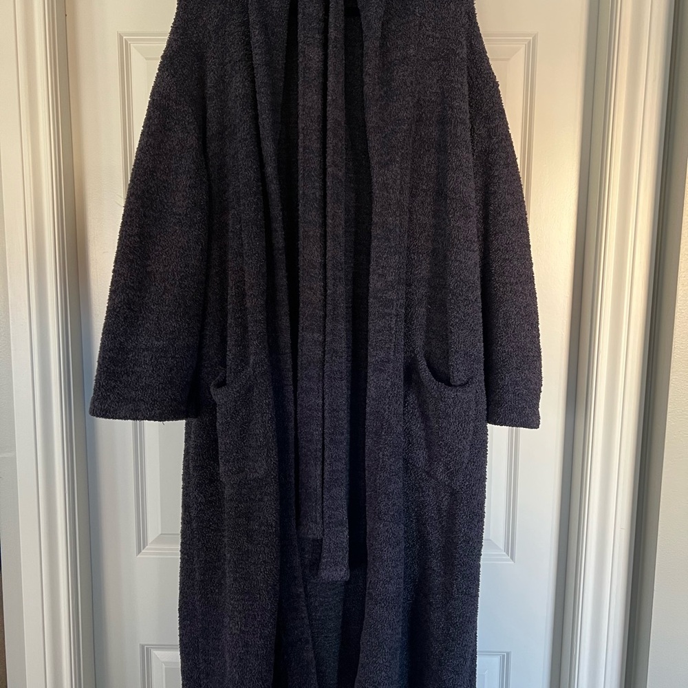 Barefoot Dreams Cozy Navy Long Robe